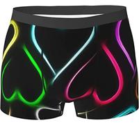 Oudrspo Calzoncillos Tipo bóxer para Hombre Love, Calzoncillos Tipo bóxer Que absorben la Humedad