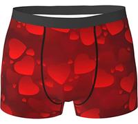 Oudrspo Calzoncillos Tipo bóxer para Hombre Love, Calzoncillos Tipo bóxer Que absorben la Humedad