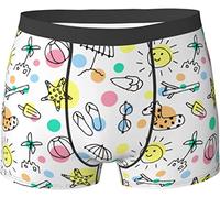 Oudrspo Calzoncillos Tipo bóxer para Hombre Sun, Calzoncillos Tipo bóxer Que absorben la Humedad