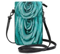 Oudrspo Close Up of Rose Petals Crossbody Phone Purse Small Mini Shoulder Bag Cell Phone Pouch Leather Wallet Best Gift for Valentines Day,Anniversary,Birthdays