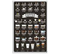 Oudrspo Coffee Knowledge Metal Tin Signs Barista Guide Reading Posters 38 maneras de hacer un café perfecto placas hogar habitación café decoración de pared 12.0 x 16.0 in