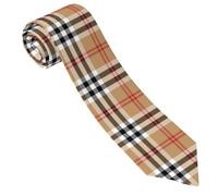 Oudrspo Corbata clásica a cuadros de tartán para hombres, niños y mujeres, corbata novedosa, cómoda y suave, para bodas, fiestas, regalo de cumpleaños