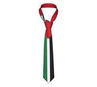 Oudrspo Corbata de cuello para hombre con bandera de Palestina, corbata suave, corbata moderna para boda, para la escuela, baile de graduación, trabajo