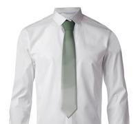Oudrspo Corbata de hombre con efecto degradado acuarela verde salvia, corbata clásica formal para jóvenes, corbata de negocios para bodas.