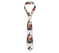 Oudrspo Corbata de moda navideña para hombre, corbata fina novedosa, corbata informal para fiesta, boda, regalo para caballero, corbatas para negocios, novios y citas.