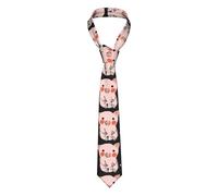 Oudrspo Corbata para hombre con estampado de cerdo, novedad, corbatas formales para fiesta de boda, para niños
