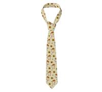 Oudrspo Corbata profesional para hombre con estampado de abeja en acuarela y panal de miel. 100% poliéster, resistente a las arrugas, de ancho clásico, ideal para ocasiones formales y de negocios.