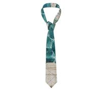 Oudrspo Corbata profesional para hombre con estampado de marina en acuarela, 100% poliéster, resistente a las arrugas, de ancho clásico, ideal para ocasiones formales y de negocios.