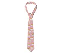 Oudrspo Corbata profesional para hombre con estampado de perro cabezón, 100% poliéster, resistente a las arrugas, de ancho clásico, ideal para ocasiones formales y de negocios.
