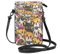 Oudrspo Cute Cartoon Animals Crossbody Phone Purse Small Mini Shoulder Bag Cell Phone Pouch Leather Wallet Best Gift for Valentines Day,Anniversary,Birthdays