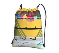Oudrspo Cute Crayons Box Ocio al aire libre Cremallera Mochila con cordón =>> 15.3 X 18in/ 39 X 46cm (LXH), Bueno para viajar, Equipaje de mano, Equipaje, Camping