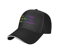 Oudrspo ¡Dos, Cuatro, Seis, Ocho! Cómo Saber si Tus Hijos Son Rectos Ajustables Sandwich Dad Casquette para Hombres y Mujeres, Color Negro