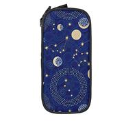 Oudrspo Estuche de lápices de Gran Capacidad Universe Galaxy Abstract Blue Pencil Box Estuche para bolígrafos para la Escuela Media/Secundaria Office College Adult Girl and Boy