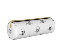 Oudrspo Estuche para lápices de Calavera para niños y niñas, Lindo y Divertido Estuche con Cremallera, Estuche Grande para útiles Escolares para Adolescentes y Estudiantes, Organizador de papelería