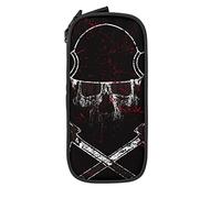 Oudrspo Estuche para lápices de Gran Capacidad con diseño de Calavera y Brazos Oscuros, Estuche para lápices Negro para Escuela Secundaria, Oficina, Universidad, niña y niño Adultos