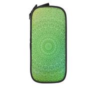 Oudrspo Estuche para lápices de Gran Capacidad, Mandalas, Bohemio, Morado, Verde, Estuche para lápices, para Escuela Media/Secundaria, Oficina, Universidad, niña y niño Adultos