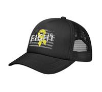 Oudrspo Fight Bladder Cancer Gorra De Béisbol Ajustable Casual Malla Sombreros Lengua De Pato Sombrero para Hombres Mujeres41 Negro