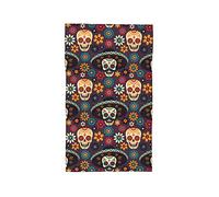 Oudrspo Fondo Oscuro Calaveras Toalla de Mano, Toalla Suave Calentamiento Regalo para baño Cocina Baño Piscina Yoga 16x27.5in