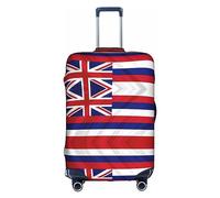 Oudrspo Funda de Equipaje con Estampado Americano de la Bandera de Hawaii, Lavable, antiarañazos, Funda Protectora para Maleta de 18 a 32 Pulgadas