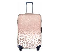 Oudrspo Funda de Equipaje con Estampado de Purpurina de Oro Rosa, Lavable, antiarañazos, Funda Protectora para Maleta de 18 a 32 Pulgadas