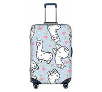 Oudrspo Funda para Equipaje de Viaje con diseño de Alpaca de Dibujos Animados, Duradera, para Equipaje de 18 a 32 Pulgadas