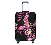 Oudrspo Funda Protectora para Equipaje de Viaje, diseño de fe, Esperanza, Amor, concienciación sobre el cáncer de Mama, Protectores de Maleta, Funda Lavable para Maleta Grande