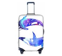 Oudrspo Funda Protectora para Maleta con Estampado de Ballena asesina Orca, Lavable, antiarañazos, para Maletas de 18 a 32 Pulgadas