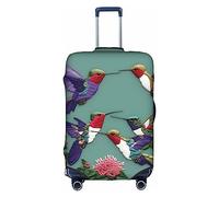 Oudrspo Funda Protectora para Maleta con Estampado de Bordados de colibríes y Flores, Lavable, antiarañazos, Funda Protectora para Maleta de 18 a 32 Pulgadas