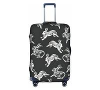 Oudrspo Funda Protectora para Maleta con Estampado de Conejo, Lavable, antiarañazos, para Maletas de 18 a 32 Pulgadas