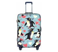 Oudrspo Funda Protectora para Maleta con Estampado de I Love Penguins, Lavable, antiarañazos, para Maletas de 18 a 32 Pulgadas