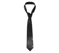 Oudrspo Galaxia en blanco y negro: Corbata para hombre Corbata de seda clásica Corbatas tejidas en jacquard para corbatas de boda Informal de negocios formal