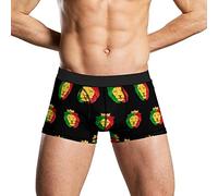 Oudrspo Geometry Lion with King Crown Calzoncillos Tipo bóxer para Hombre, Ropa Interior Transpirable de Secado rápido, Cintura elástica, Pantalones