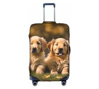 Oudrspo Golden Retriever Perros Cachorros Mascotas Funda de Equipaje con Estampado Maleta Lavable Funda Protectora para Maleta antiarañazos Se Adapta a 18-32 Pulgadas