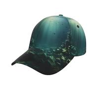 Oudrspo Gorra de béisbol para Hombre Underwater Through The Sunlight y Gorra de béisbol Ajustable para Mujer: Gorras de béisbol Negras, Grises y Rojas de Moda