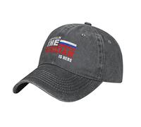Oudrspo Gorra de béisbol Vaquera Unisex Keep Calm The Russian is Here Casquette Ajustable Lavada Vintage