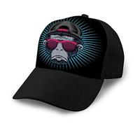 Oudrspo Gorra de Camionero Unisex, Gorra de béisbol Ajustable de algodón, Gorra de papá con Cabeza de Mono, Gorra Snapback para anteojos