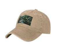 Oudrspo Gorra Vaquera Vintage Ajustable The Ivy of The Mysterious River para Hombres y Mujeres, Gorra de béisbol Estilo Camionero Informal, Gorra de Visera Plana para Hombres y Mujeres, Natural