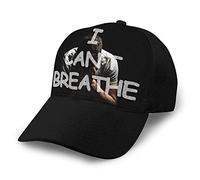 Oudrspo Gorras de béisbol de Rejilla para Adultos Sombrero de sombrilla Unisex Sombrero de Malla Gorra Snapback I Can't Breathe Plain Cap