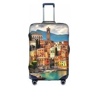 Oudrspo Hermosa Funda de Equipaje con Estampado de Italia, Lavable, antiarañazos, Funda Protectora para Maleta de 18 a 32 Pulgadas