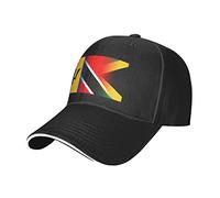 Oudrspo Jamaica Trinidad y Barbados Bandera Ajustable Sandwich Dad Casquette para Hombres Mujeres Negro