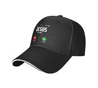 Oudrspo Jesus is Calling Sandwich Dad Casquette Ajustable para Hombres y Mujeres, Color Negro