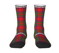 Oudrspo Joyful Baby Clan Mackintosh Tartan Plaid Hombres Mujeres Crew Calcetines, Tartan Plaid Novedad Moda Casual Crew Tube Sock Athletic Sports Dress Calcetines