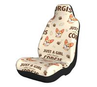 Oudrspo Just A Who Loves Corgi Japanese Chins Pet Dog Pet Seat Covers Interior Accessories Universal for Truck Sedan SUV 1