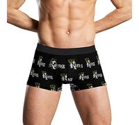 Oudrspo King with Crown Calzoncillos Tipo bóxer para Hombre de Secado rápido, Transpirable, Cintura elástica, Pantalones