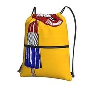Oudrspo Kiss Art Popsicle Ocio al aire libre Cremallera Mochila con cordón =>> 15.3 X 18in/ 39 X 46cm (LXH), Bueno para viajar, Equipaje de mano, Equipaje, Camping