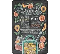 Oudrspo Letrero metálico de hojalata Infusiones y sus beneficios, póster con información sobre infusiones, educación escolar, placa vintage para club, hogar, cocina, decoración de pared, 20 x 30 cm