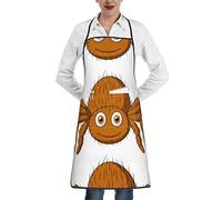 Oudrspo Lindo delantal de poliéster de araña tarántula con dobladillo de bolsillo, unisex, perfecto para hornear y asar en la cocina del supermercado
