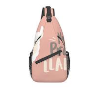 Oudrspo Lindo Llama Sling Bag Viaje Crossbody Mochila Pecho Pack para Hombres Mujeres, Hombros Izquierdo y Derecho Ajustable Senderismo Casual Daypack