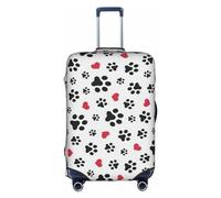Oudrspo Love Cat Paw Heart Puppy Foot Print Funda de Equipaje Lavable Maleta antiarañazos Funda Protectora para Maleta de 18 a 32 Pulgadas