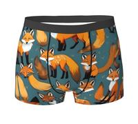 Oudrspo Many Foxes Many Foxes Calzoncillos Boxer, Boxers elásticos para Hombres, Capa Base Ideal para Ropa Interior para Hombres
